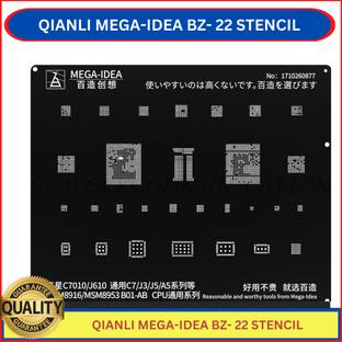 AKT QIANLI MEGA-IDEA BZ- 22 BLACK BGA Reballing Stencil Kit for Stencil Kit for iPhone BZ 22 MSM8916 MSM8953 B01-AB CPU for Samsung C7010J610 General Galaxy C7J3J5A5 Seriesand series SQUARE Stencil