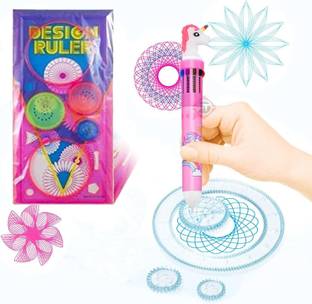 O'Kiddi Spirograph Geometric Ruler Spirograph Geometric Ruler With 1 Unicorn Pen For Students Drawing| Geometry Stencil