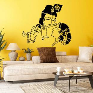 JAZZIKA Radha Krishna Design Ideal For Paintings Home Wall Decor Stencil