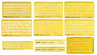 Traceease Traceease Upper and Lowercase Calligraphy Stencils Reusable Cursive DIY Craft TRTDS-3A Alphabet Template Stencil