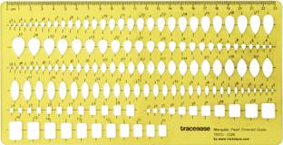 Traceease Traceease Stone Shapes Stencils Jewelry Templates Multiple Shape Drafting TRTD-2326A Jewelry Designing Template Stencil
