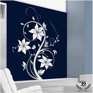 Kayra Decor (KDS36023) Swirl Flower Wall Design Stencils For Wall Painting KDS36022 ( 24 inch x 40 inch)Reusable Wall Stencil Stencil