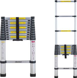 Flipkart SmartBuy 10.5 ft Telescopic Ladder -11 Steps, 3.2m Expandable With Auto Lock System Aluminium Ladder