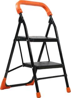 CIPLA PLAST LifeStyle Heavy Foldable 2 Steps Ladder with Wide Steps & Anti-Skid Shoes Plastic Ladder