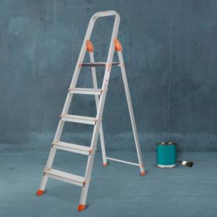 Bathla Advance Carbon 5 Step - Orange Aluminium Ladder