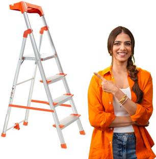 ProHome 4 Step 250Kgs Load Bearing Capacity Aluminium Ladder