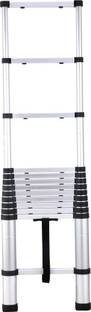 Bathla Vanguard Telescopic Alloy Ladder for Home with Anti-Slip Shoes - Aluminium Ladder