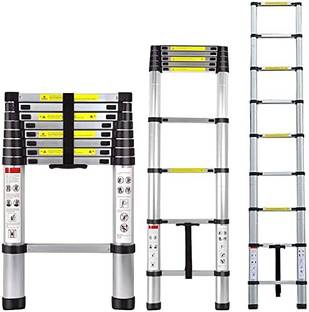 BUCKETLIST ® 8.5FT/2.6m Aluminum Extension Telescopic 9 Step Ladder Max Load 150Kg Aluminium Ladder