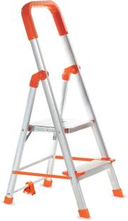 ProHome 2 Steps With Anti Slip Shoes Aluminium Ladder