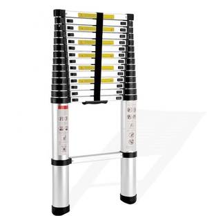 Smarty by Smarty 19 Feet Portable Lightweight Compact Ultra Stable 5.8 Meter Telescopic Aluminium Ladder
