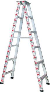 Royal Solution Aluminium 2 way 6 step 6 feet folding ladder ( silver, Medium Aluminium Ladder