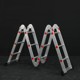 LIBERTI 12 FT Foldable Multipurpose Ladder | Heavy Duty Portable Ladder for Home Aluminium Ladder