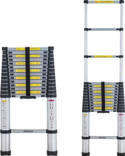 doodad 14.5 ft Telescopic Ladder - 15 Steps, 4.4m Expandable With Auto Lock System Aluminium Ladder