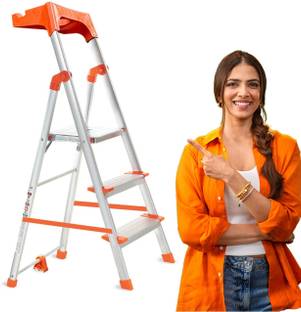ProHome 3 Step 250Kgs Load Bearing Capacity Aluminium Ladder