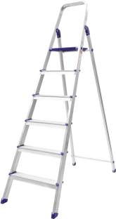Flipkart SmartBuy 6 Step With Heavy Platform Ladder For Home Aluminium Ladder