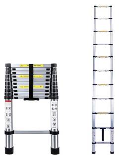 Flipkart SmartBuy 3.2M(10.5FT) Multi-Purpose,Compact & Easy to Carry Telescopic Ladder Extendable Aluminium Ladder