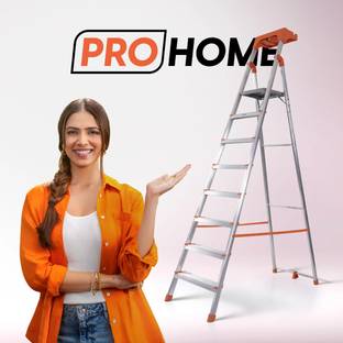 ProHome 8 Step 250Kgs Load Bearing Capacity Aluminium Ladder