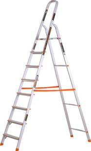 FREIHEIT 8 Step Ladder for Home | Anti Slip | 5 Years Warranty | Foldable Aluminium Ladder