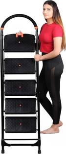 MESSINA Ladders Stairs for Home Use House | Ladder 5 Step Steel Ladder