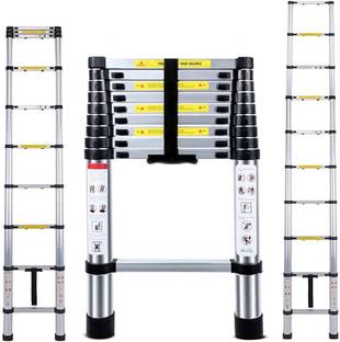Smarty 10 Feet Portable Lightweight Compact Ultra Stable 2.9 Meter Telescopic Aluminium Ladder