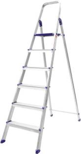 Flipkart SmartBuy 6 Step With Heavy Platform Ladder For Home Aluminium Ladder