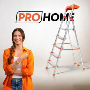 ProHome 5 Step 250Kgs Load Bearing Capacity Aluminium Ladder