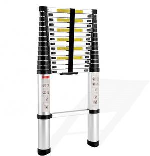 Smarty 10.5 Feet Portable Lightweight Compact Ultra Stable Telescopic Aluminium Ladder