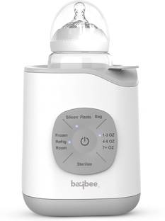 baybee Baby Bottle Warmer, Bottle Sterilizer 5 in 1 Electric Baby Food, Water & Milk Heater & Defrost with LCD Temperature Display , Feeding Bottle Sterilizer,Electric Steam Sterilizer(Space Grey, Single Bottle) - 1 Slots