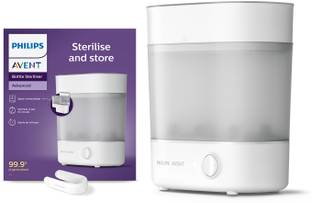 Philips Avent Steam Sterilizer | SCF291/00 | Kills 99.9%* germs in 10 mins - 6 Slots