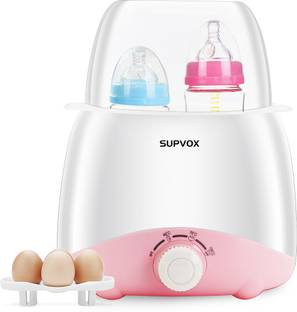 ELEPHANTBOAT Bottle Warmer for Babies Milk Electric 6 in 1 Sterilizer for Feeding Bottles - 2 Slots