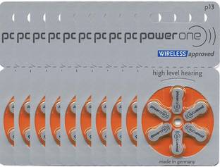 Power one P1 Hearing Aid Batteries 1.45V 6patta pack of 36 batteries p13 hearing aid battery Stethoscope Case