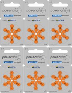 Power one P13 Hearing Aid Batteries 1.45V 6 patta (36 battery) Button Cells Stethoscope Case