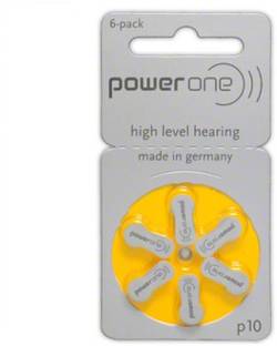 Power one Zinc P10 Hearing Aid Batteries