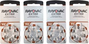 Rayovac Hearing Aid Batteries size 312 4 strips(24 Batteries) RA312 Stethoscope Case
