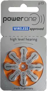 Power one Size 13 Hearing Aid (1 Strip of 8 Batteries)  Battery