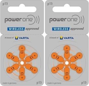 Power one P13 Hearing Aid Batteries 1.45V 2 patta (12 battery) Button Cells Stethoscope Case