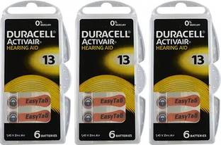 Duracell DU - 13 pack of 3 strip (18 Battery) Button Cell Stethoscope