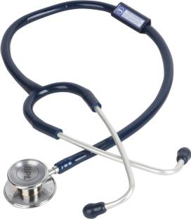 BPL Medical Technologies ST-03 Brass Dual Adult Chest Piece Stethoscope - Blue Acoustic Stethoscope