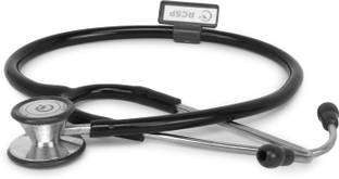 RCSP Super Dual Head Stethoscope for Doctors and medical student Black Acoustic Stethoscope