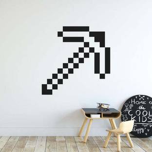 SnappyVinyl 40 cm Minecraft Pickaxe Self Adhesive Sticker