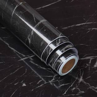 GKN 200 cm Peel And Stick Aluminium Removable Wallpaper Oil Proof Kitchen Marble Stickers Self Adhesive Sticker
