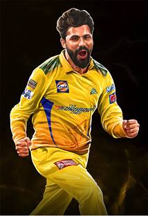 udhaya 50 cm Jadeja Wall Sticker - Ravindra Jadeja Wall Sticker Self Adhesive Sticker