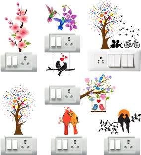 RSB HUB 46 cm Switch Board Sticker & Wall Sticker size 30 cm x 46 cm Self Adhesive Sticker