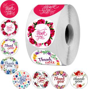 CLICKEDIN 3.81 cm ROLL-22/500PCS Self Adhesive Sticker