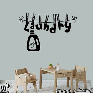 Xskin 38 cm Creative pattern Laundry Wall Sticker laundry Self Adhesive Sticker