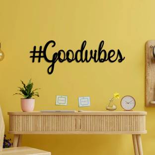 Xskin 28 cm GoodVibes Quote, Wall Stickers Home Decor Waterproof Wall Decals Self Adhesive Sticker