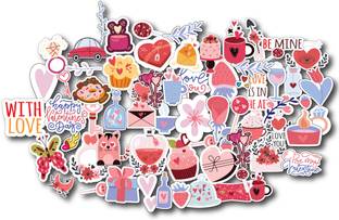 woopme 29 cm Love Scrapbook Stickers Set For Journal, Diary Self Adhesive Sticker