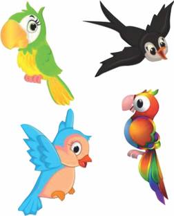 Approach Decor 60 cm Angry Birds Switchboard Sticker For Bedroom, Living Room, Kids Room Self Adhesive Sticker