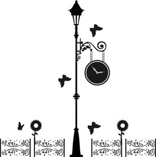 god & god's 27 cm Beautiful Street Lights Self Adhesive Sticker