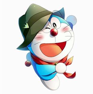 Approach Decor 60 cm Doremon Funny Comics Cartoon Self Adhesive Sticker